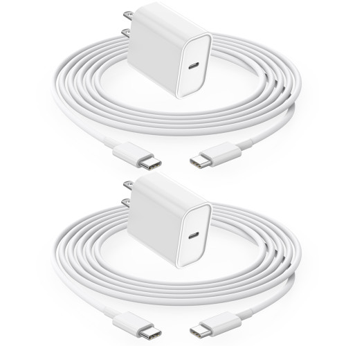 Charger for iPhone 15 Charger,iPhone 15 Charger Fast Charging Type C USB C Wall Charger Block 6FT/2M Long USB C to C Charging Cable Cord for Apple iPhone 15 Pro Max/15 Plus/iPad Pro/Air/Mini/AirPods